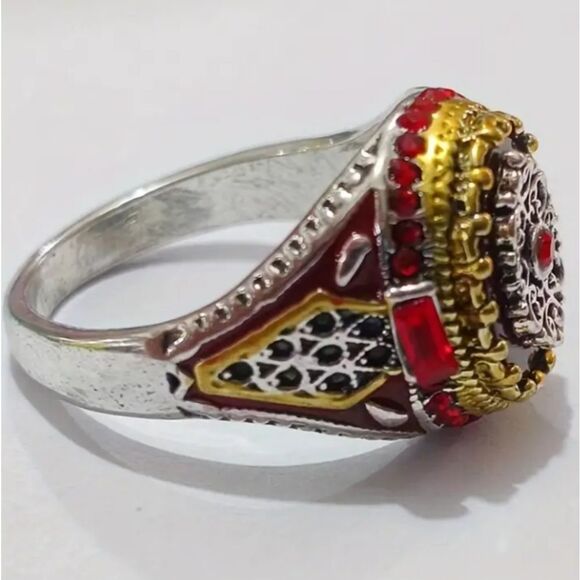 Men's Vintage Alloy Statement Ring - Picture 3 of 7